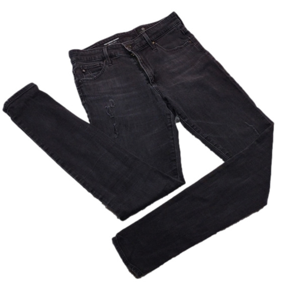 Ag Adriano Goldschmied The Farrah Light Black Five Pocket High Rise Skinny Jean - Picture 1 of 15